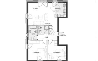 Apartment 3.5 rooms - image - 6