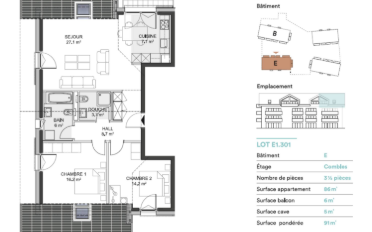 Wohnung 3.5 Zimmer - image - 2