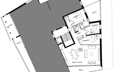 Attic flat 4.5 rooms - image - 2
