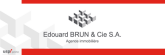 Brun Edouard & Cie SA - Cofimob