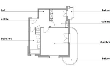 Apartment 1 room - image - 2
