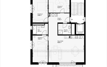 Attic flat 4.5 rooms - image - 4