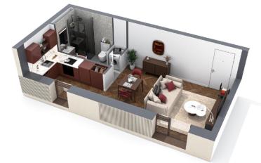 Wohnung 1.5 Zimmer - image - 5