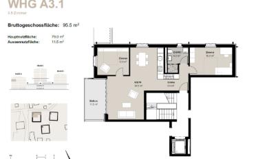 Wohnung 3.5 Zimmer - image - 11