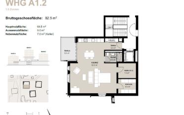 Wohnung 1.5 Zimmer - image - 11
