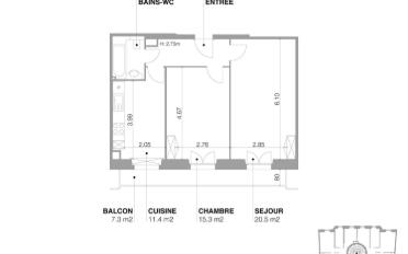 Apartment 3 rooms - image - 4