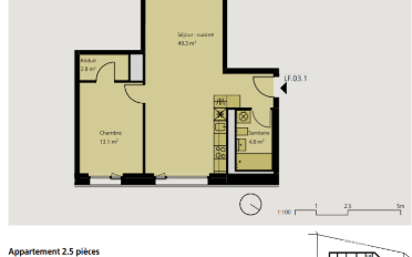 Apartment 2.5 rooms - image - 2