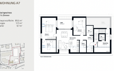 Dachwohnung 3.5 Zimmer - image - 2
