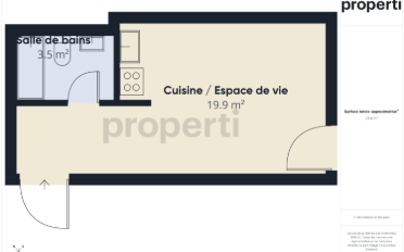 Wohnung ein Zimmer - image - 5