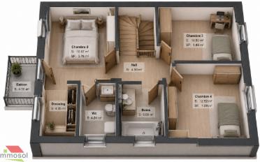 Maison contiguë 5.5 pièces - image - 5
