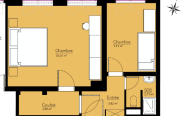 Apartment 2.5 rooms - image - 1
