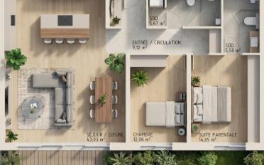 Attic flat 3.5 rooms - image - 2
