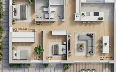 Attic flat 4.5 rooms - image - 2