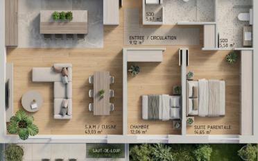 Apartment 3.5 rooms - image - 2
