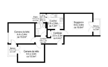 Apartment 3.5 rooms - image - 12